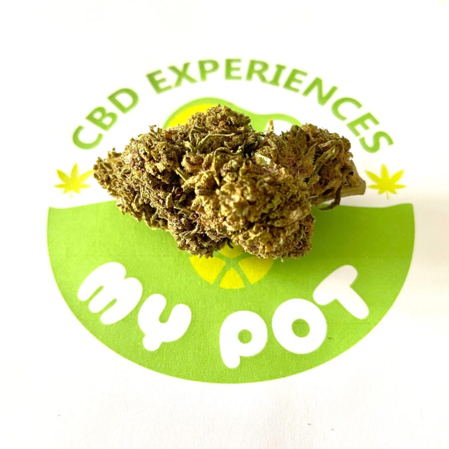 Fleur de CBD Sour Tangie sur logo My Pot.